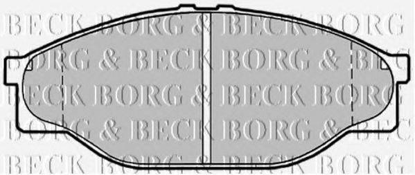 Комплект тормозных колодок, дисковый тормоз BORG & BECK BBP1548