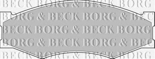 BORG & BECK BBP1551 Комплект тормозных колодок, дисковый тормоз