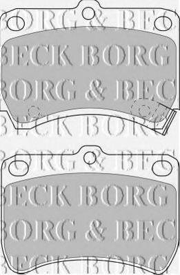 BORG & BECK BBP1553 Комплект тормозных колодок, дисковый тормоз