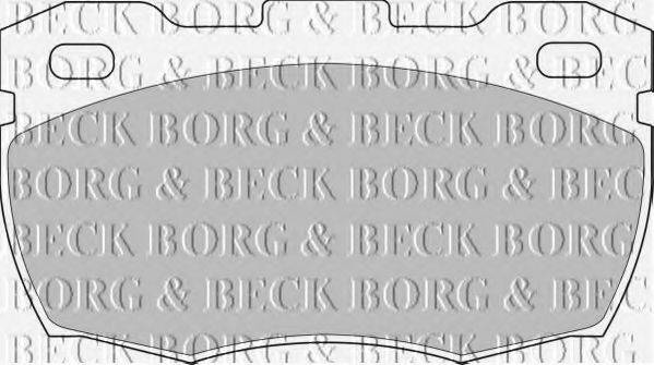 BORG & BECK BBP1571 Комплект тормозных колодок, дисковый тормоз