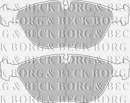 BORG & BECK BBP1578 Комплект тормозных колодок, дисковый тормоз