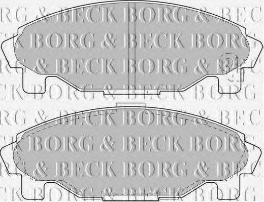 BORG & BECK BBP1581 Комплект тормозных колодок, дисковый тормоз