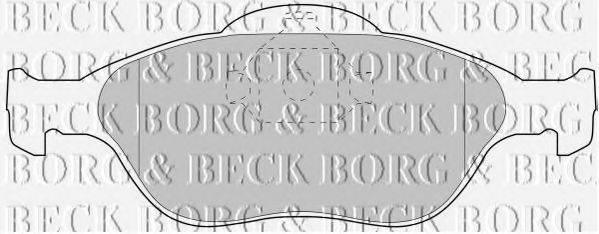BORG & BECK BBP1615 Комплект тормозных колодок, дисковый тормоз