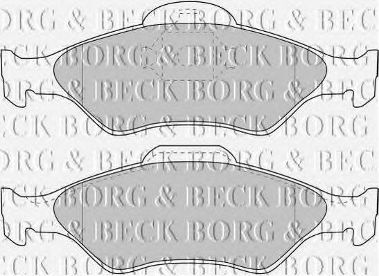BORG & BECK BBP1616 Комплект тормозных колодок, дисковый тормоз