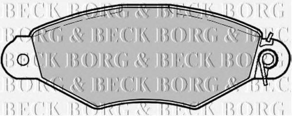 BORG & BECK BBP1622 Комплект тормозных колодок, дисковый тормоз