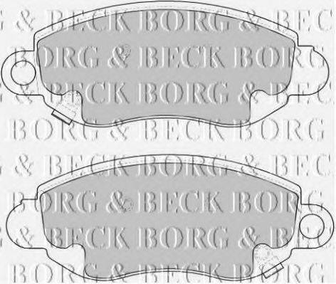 BORG & BECK BBP1626 Комплект тормозных колодок, дисковый тормоз