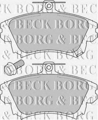 Комплект тормозных колодок, дисковый тормоз BORG & BECK BBP1639