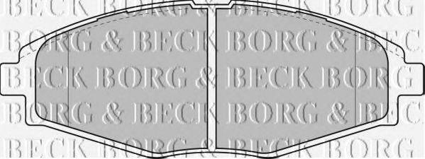 BORG & BECK BBP1649 Комплект тормозных колодок, дисковый тормоз