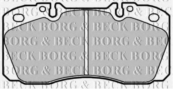 BORG & BECK BBP1660 Комплект тормозных колодок, дисковый тормоз