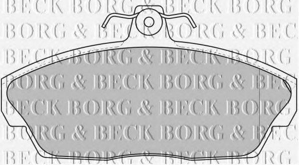 BORG & BECK BBP1662 Комплект тормозных колодок, дисковый тормоз