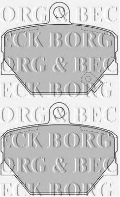 BORG & BECK BBP1679 Комплект тормозных колодок, дисковый тормоз
