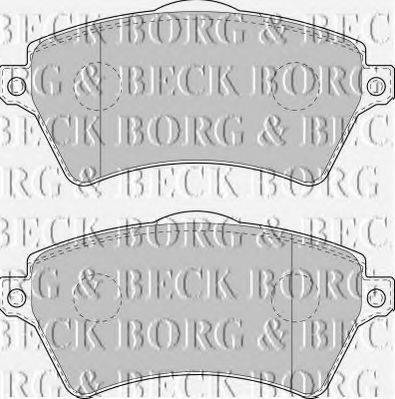 BORG & BECK BBP1711 Комплект тормозных колодок, дисковый тормоз