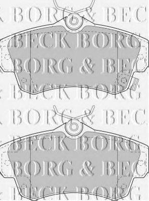 BORG & BECK BBP1724 Комплект тормозных колодок, дисковый тормоз
