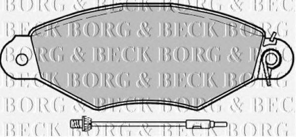 BORG & BECK BBP1729 Комплект тормозных колодок, дисковый тормоз