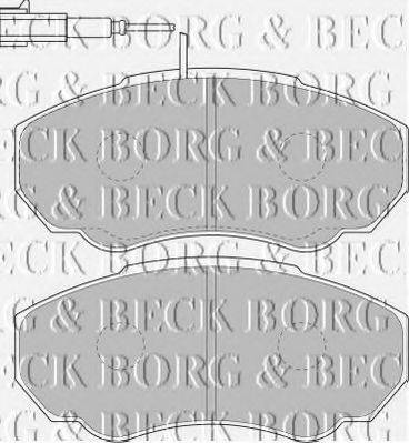 BORG & BECK BBP1736 Комплект тормозных колодок, дисковый тормоз
