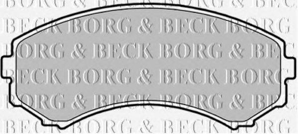 BORG & BECK BBP1757 Комплект тормозных колодок, дисковый тормоз