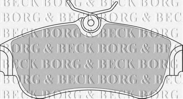 BORG & BECK BBP1760 Комплект тормозных колодок, дисковый тормоз