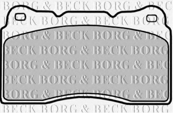 BORG & BECK BBP1784 Комплект тормозных колодок, дисковый тормоз