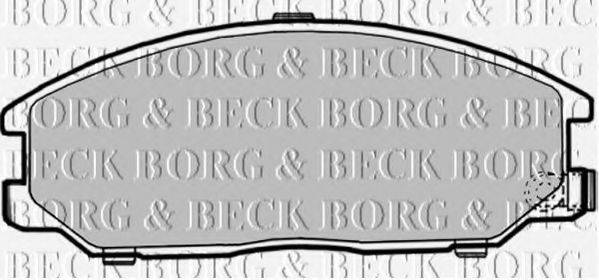 BORG & BECK BBP1786 Комплект тормозных колодок, дисковый тормоз