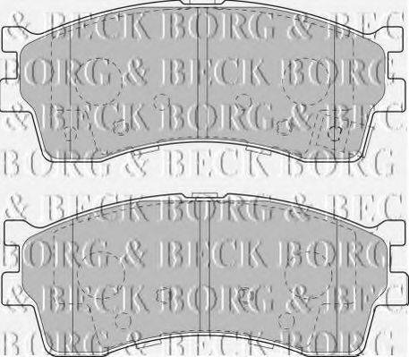 BORG & BECK BBP1792 Комплект тормозных колодок, дисковый тормоз