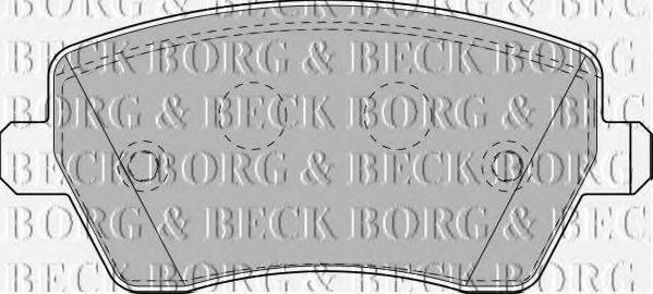 BORG & BECK BBP1807 Комплект тормозных колодок, дисковый тормоз