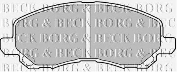 BORG & BECK BBP1831 Комплект тормозных колодок, дисковый тормоз