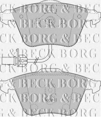 BORG & BECK BBP1841 Комплект тормозных колодок, дисковый тормоз