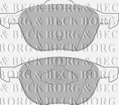 BORG & BECK BBP1864 Комплект тормозных колодок, дисковый тормоз