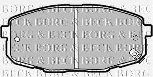 BORG & BECK BBP1868 Комплект тормозных колодок, дисковый тормоз