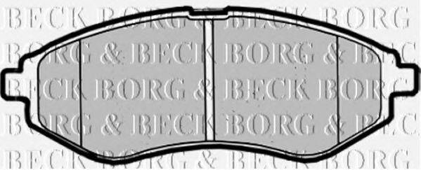 BORG & BECK BBP1879 Комплект тормозных колодок, дисковый тормоз
