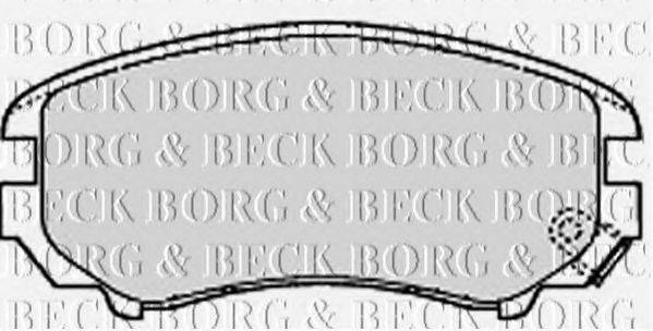 BORG & BECK BBP1884 Комплект тормозных колодок, дисковый тормоз