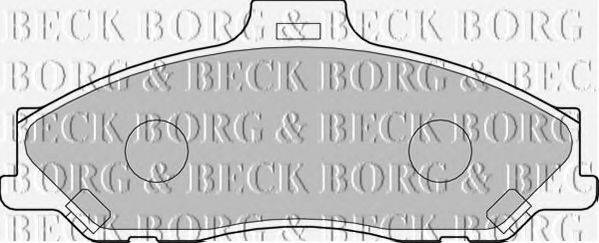 BORG & BECK BBP1887 Комплект тормозных колодок, дисковый тормоз