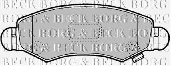 BORG & BECK BBP1900 Комплект тормозных колодок, дисковый тормоз
