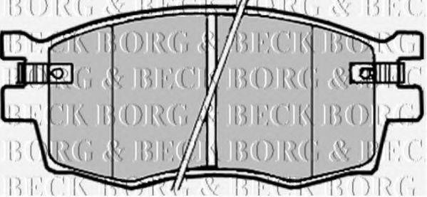 BORG & BECK BBP1923 Комплект тормозных колодок, дисковый тормоз