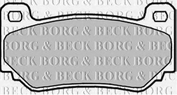 BORG & BECK BBP1940 Комплект тормозных колодок, дисковый тормоз