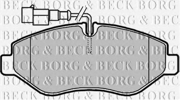BORG & BECK BBP2024 Комплект тормозных колодок, дисковый тормоз