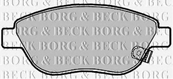 BORG & BECK BBP2028 Комплект тормозных колодок, дисковый тормоз