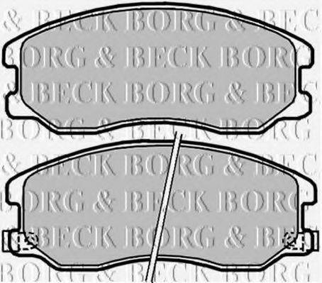 BORG & BECK BBP2040 Комплект тормозных колодок, дисковый тормоз