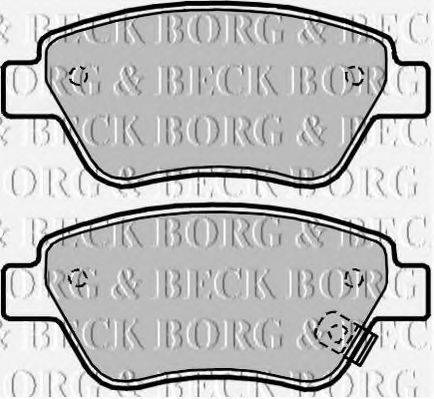 BORG & BECK BBP2042 Комплект тормозных колодок, дисковый тормоз