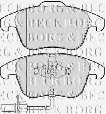 BORG & BECK BBP2052 Комплект тормозных колодок, дисковый тормоз
