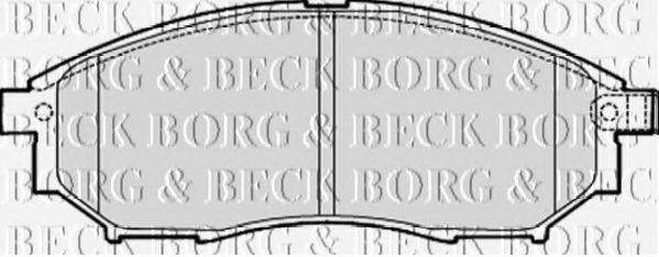 BORG & BECK BBP2060 Комплект тормозных колодок, дисковый тормоз