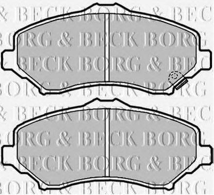 BORG & BECK BBP2089 Комплект тормозных колодок, дисковый тормоз