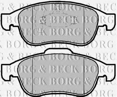 BORG & BECK BBP2098 Комплект тормозных колодок, дисковый тормоз