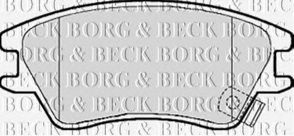 BORG & BECK BBP2102 Комплект тормозных колодок, дисковый тормоз
