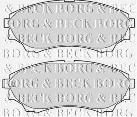 BORG & BECK BBP2119 Комплект тормозных колодок, дисковый тормоз