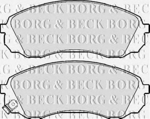 BORG & BECK BBP2126 Комплект тормозных колодок, дисковый тормоз