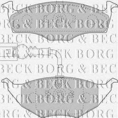 BORG & BECK BBP2129 Комплект тормозных колодок, дисковый тормоз