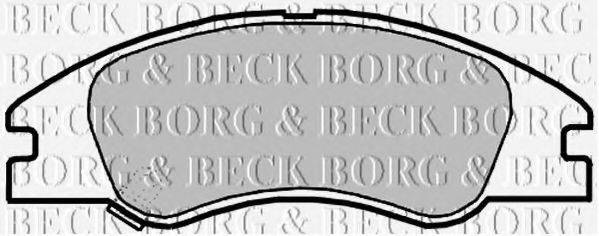 BORG & BECK BBP2140 Комплект тормозных колодок, дисковый тормоз