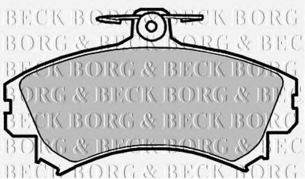 BORG & BECK BBP2151 Комплект тормозных колодок, дисковый тормоз