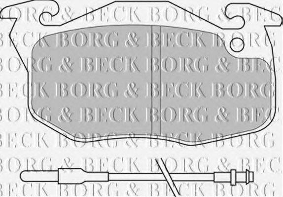 BORG & BECK BBP2159 Комплект тормозных колодок, дисковый тормоз